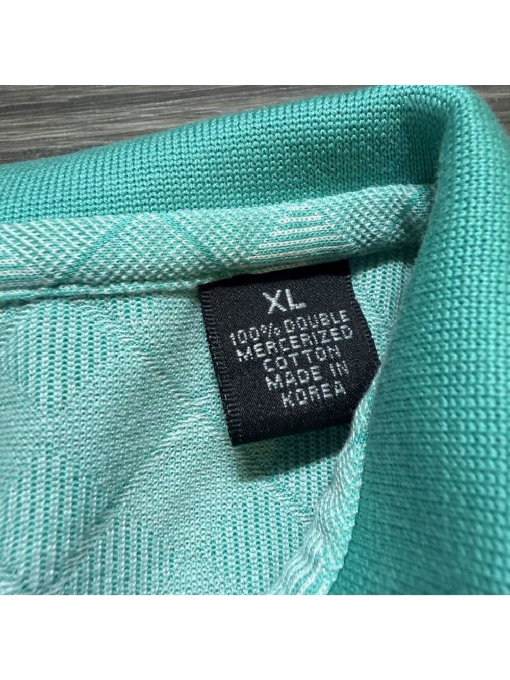 Alabamas RTJ Robert Trent Jones XL Polo Shirt Mint Green Diamond Golf Preppy - Picture 4 of 10
